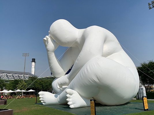 sculpture éphémère, exposition universelle de dubai 2022